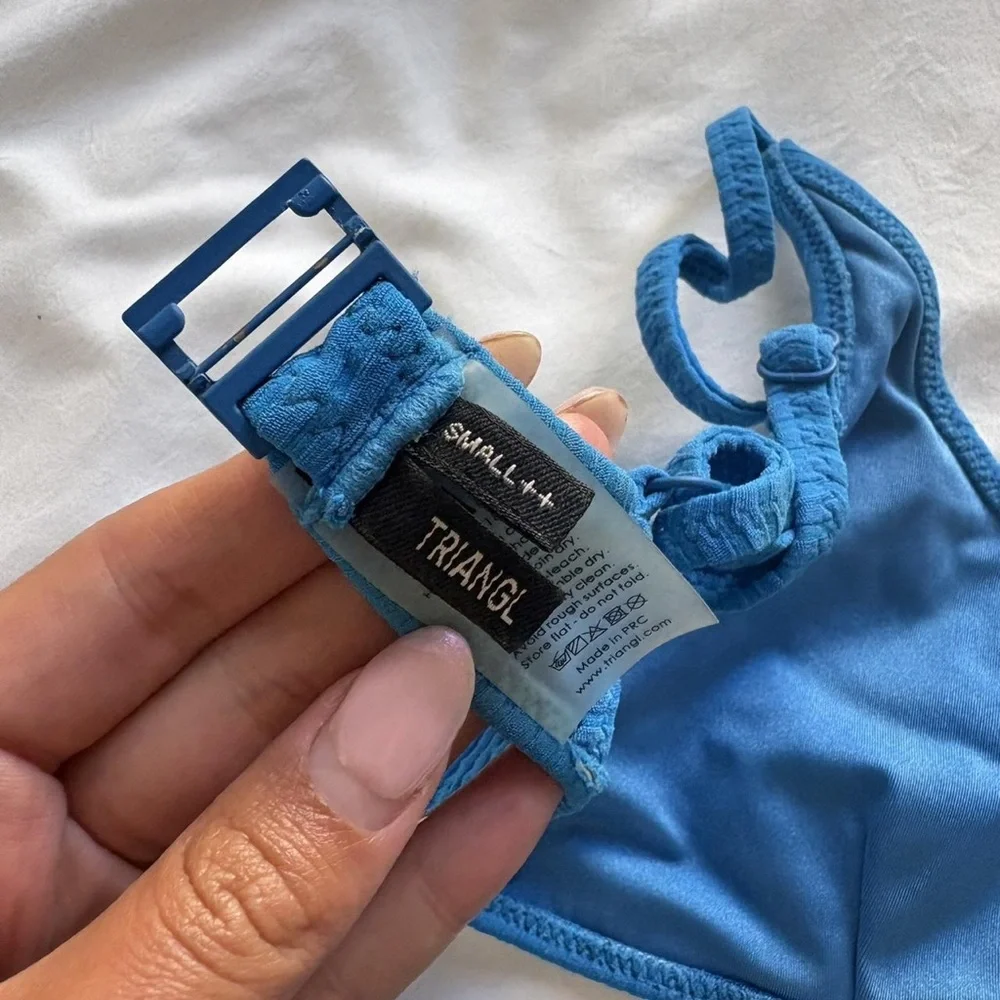 triangl swimwear Bright Blue Ribbed Two-Piece